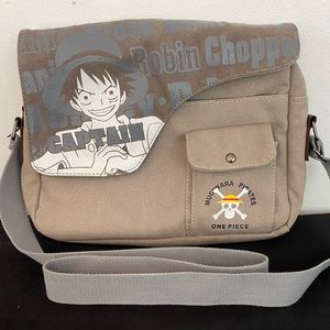 NWOT Roffatide Anime Luffy Pirates Canvas Messenger Bag Crossbody Satchel
